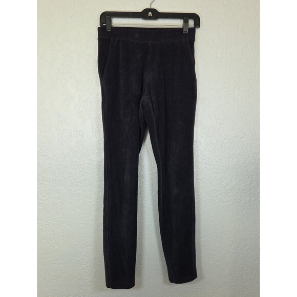 Lands' End Corduroy Straight Elastic Waist Pull Blue Pockets Small - Picture 1 of 5